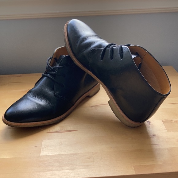 Clarks Originals classic black leather Desert ankle boots - Women’s 6.5 - Picture 11 of 14